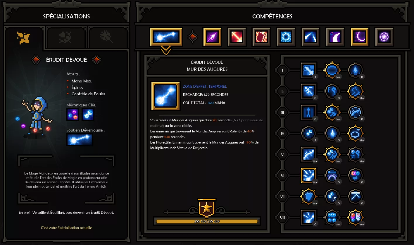 Slormancer interface compétences