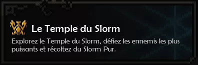 temple du slorm slormancer