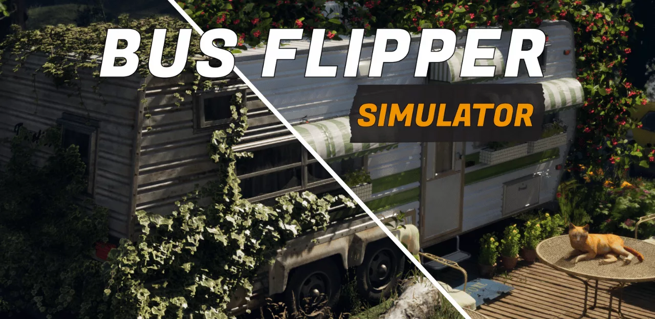 Cover de Bus Flipper: Renovator Simulator, jeu construction casual indépendant à découvrir