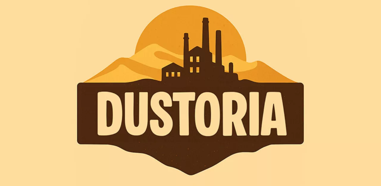 Cover de Dustoria, jeu construction stratégie indépendant à découvrir