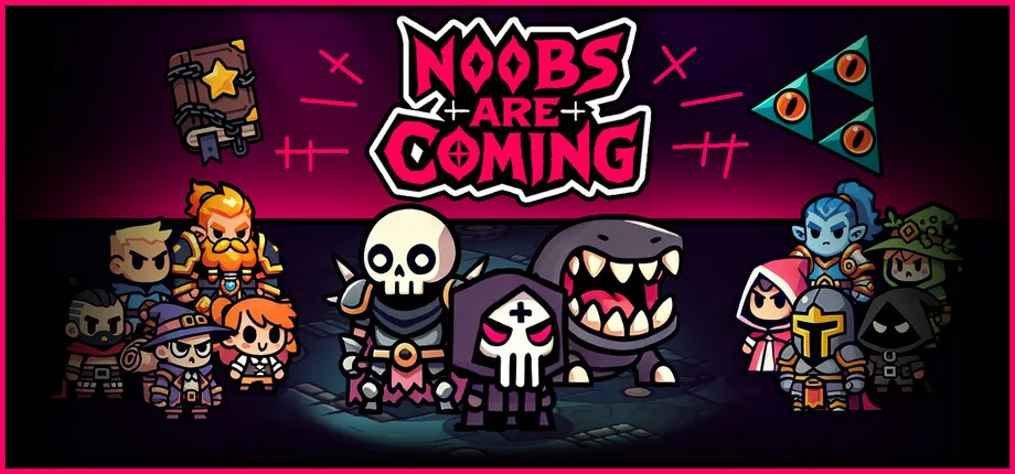 Cover de Noobs Are Coming, jeu roguelike arcade indépendant à découvrir