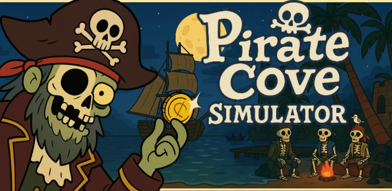 Cover de Pirate Cove Simulator, jeu simulation gestion indépendant à découvrir
