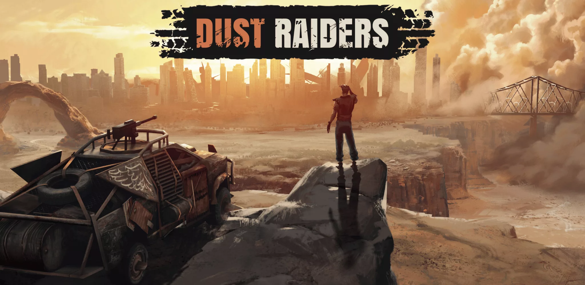 Cover de Dust Raiders, jeu aventure postapocalyptique indépendant à découvrir